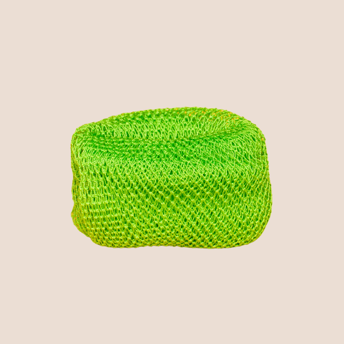 Green Exfoliating Cloth Champagne Background